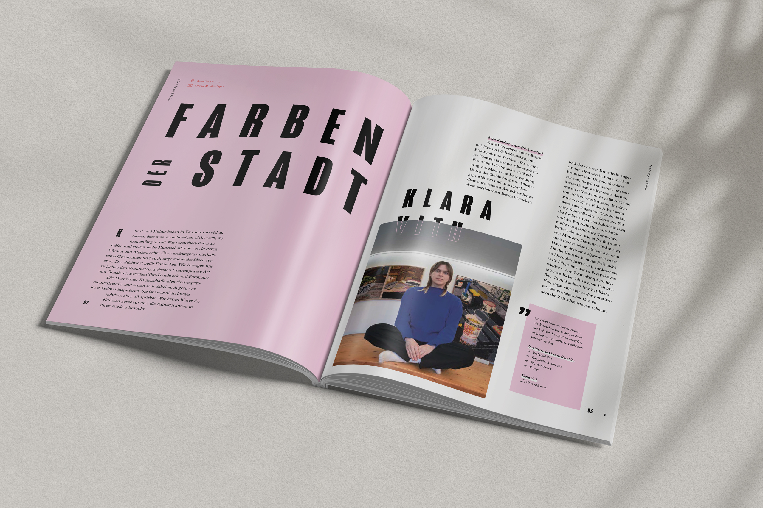 Künstlerportraits im 6850 Magazin