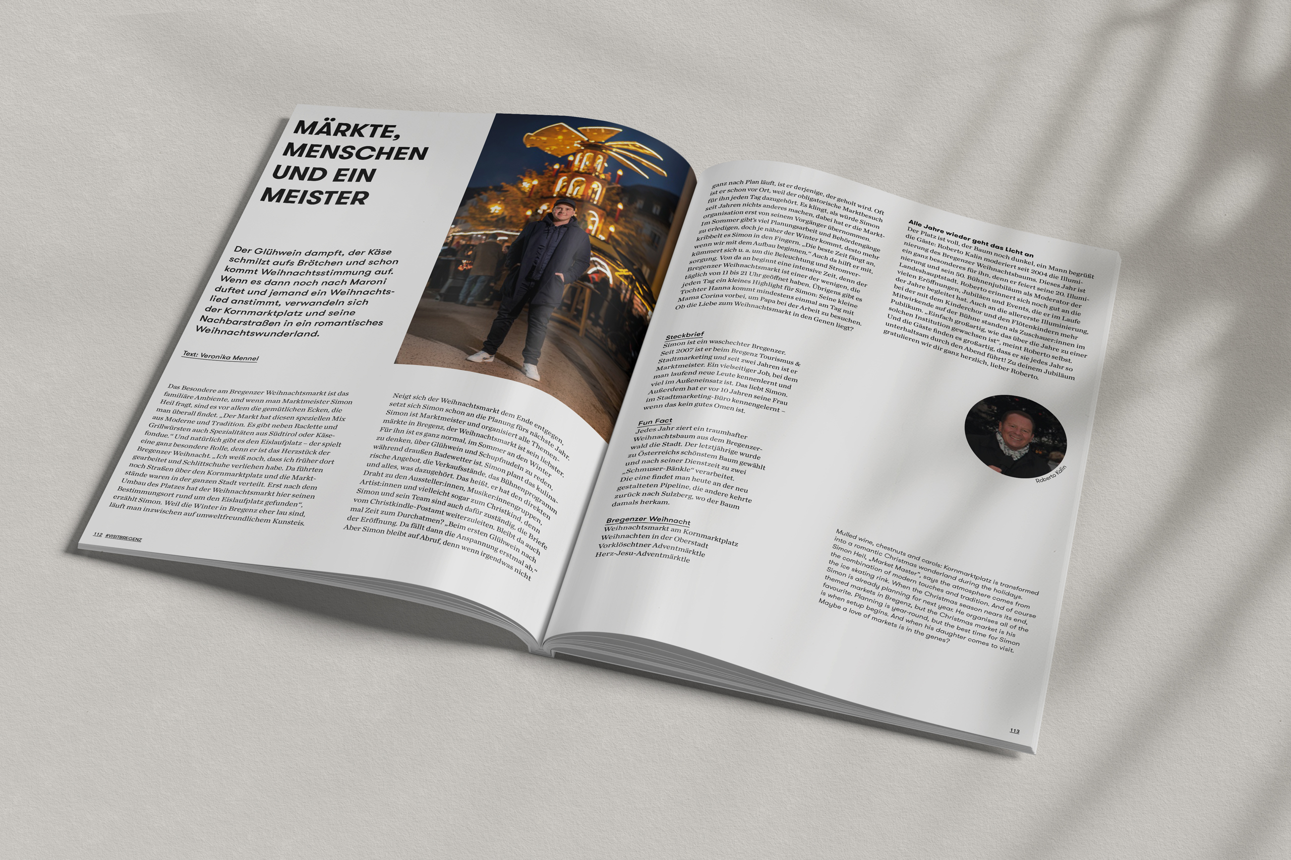 Weihnachtsmarkt-Portrait fürs Gästemagazin