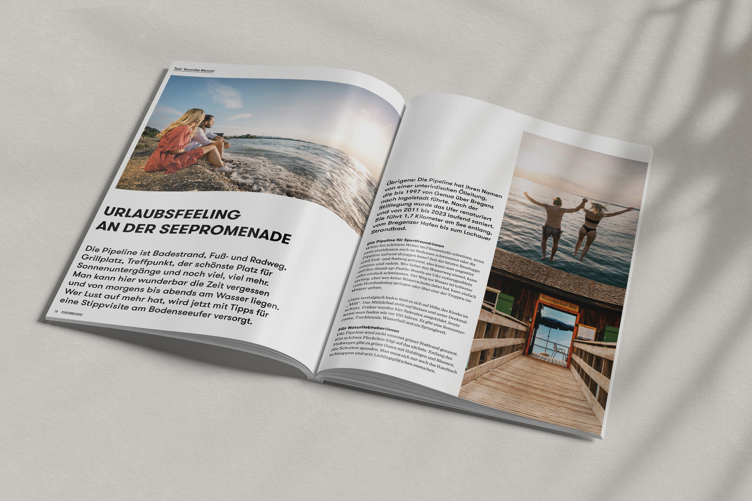 Urlaubsfeeling-Reportage über die Seepromenade