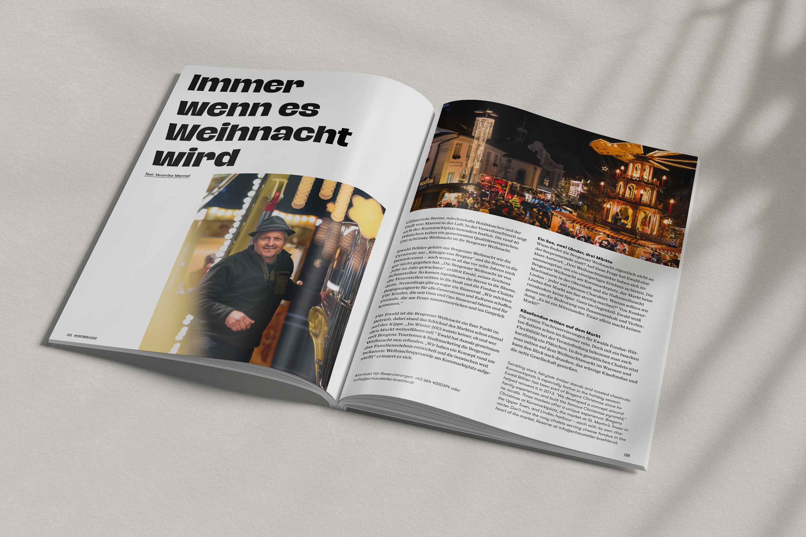 Weihnachtsmarkt Reportage und Interview